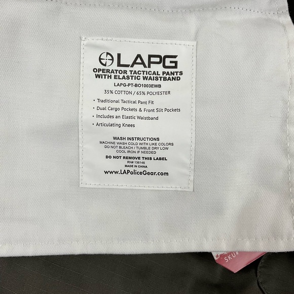 LAPG LA Police Gear Operator Tactical Pants 48 W Unhemmed Teflon Fabric Cargo - Picture 11 of 11